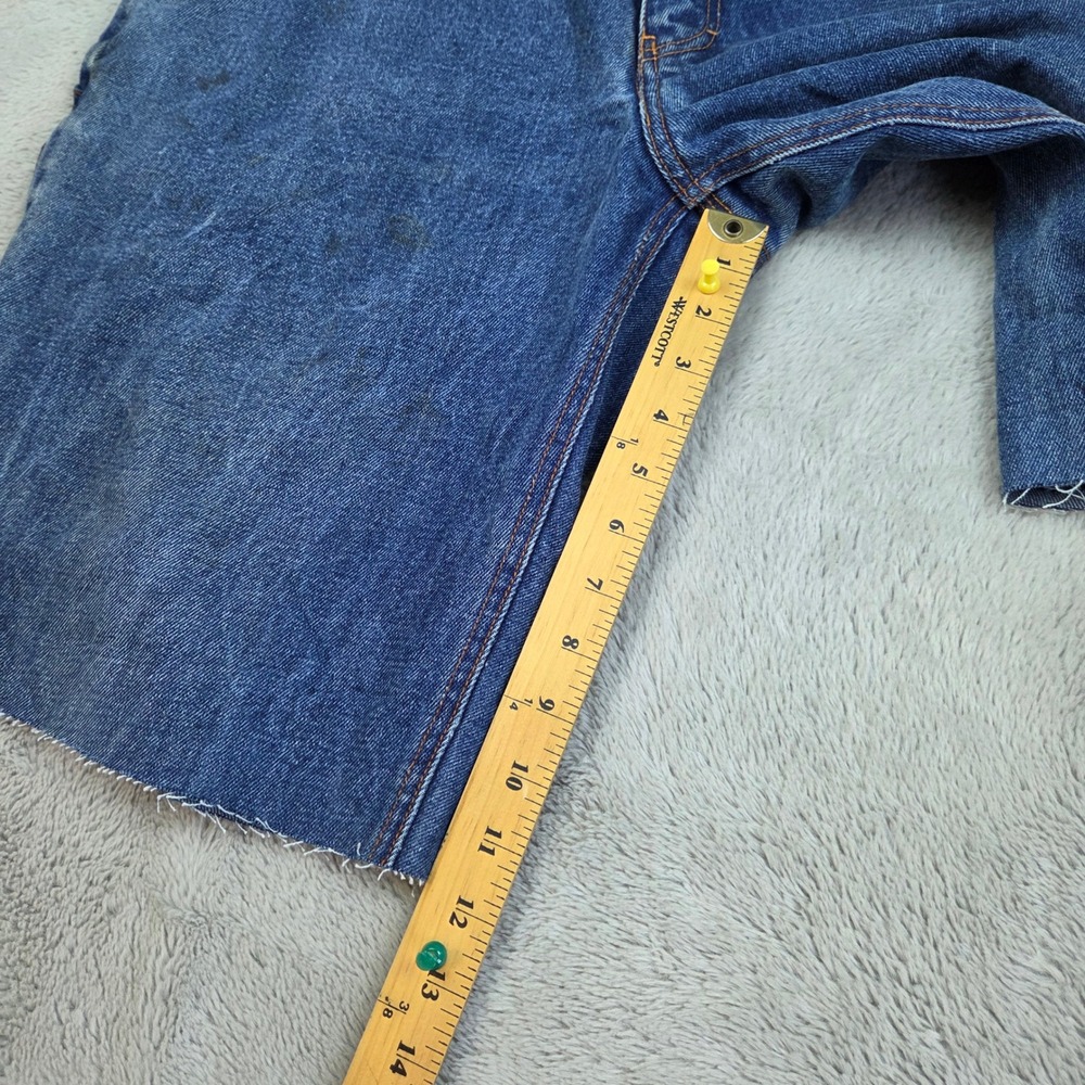 Walls FR Denim Carpenter Shorts Men 36 Flame Resistant Utility "CUSTOM" Cut Offs - Picture 4 of 13